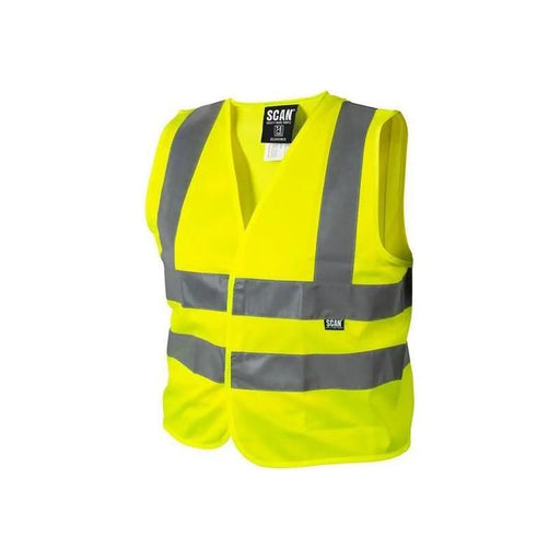 Scan Hi-Vis Waistcoat Yellow - Child 7-9