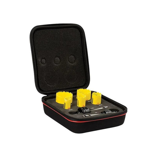 Starrett KDC05021 Deep Cut Bi-Metal Electrician's Holesaw Kit, 7 Piece