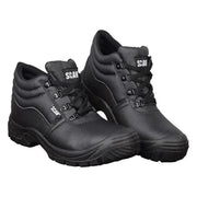 Scan 4 D-Ring Chukka Safety Boots Black UK 7 EUR 41