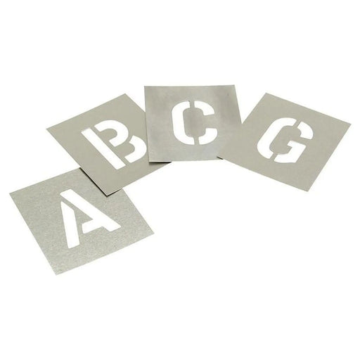 Stencils Set of Zinc Stencils - Letters 2.1/2in