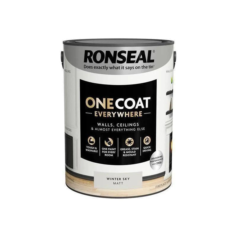 Ronseal One Coat Everywhere Interior Winter Sky Matt 5 litre
