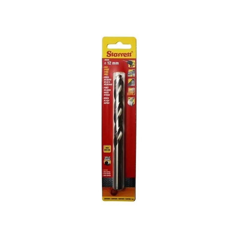 Starrett HSS Split Point Drill Bit 12.0 x 151mm