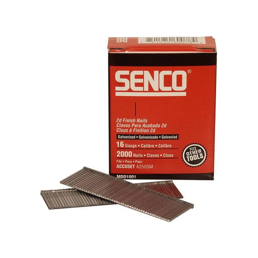 Senco Straight Brad Nails Galvanised 16G x 50mm (Pack 2000)