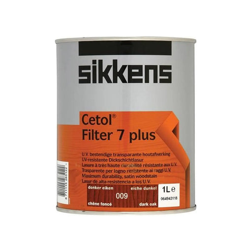 Sikkens Cetol Filter 7 Plus Translucent Woodstain Dark Oak 1 litre