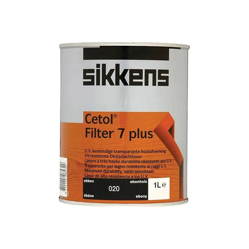 Sikkens Cetol Filter 7 Plus Translucent Woodstain Ebony 1 litre