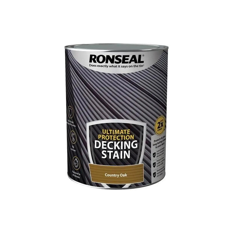Ronseal Ultimate Protection Decking Stain Country Oak 5 litre