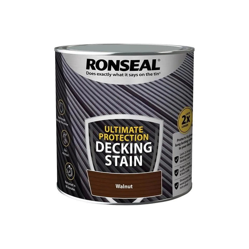 Ronseal Ultimate Protection Decking Stain Walnut 2.5 litre