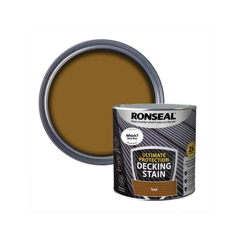 Ronseal Ultimate Protection Decking Stain Rich Teak 2.5 litre