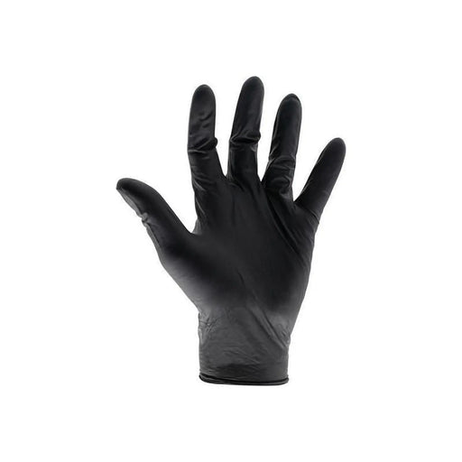 Scan Black Heavy-Duty Nitrile Disposable Gloves XL (Box of 100)