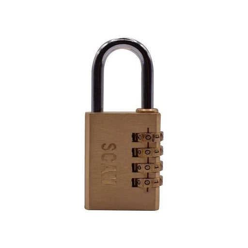 Scan Brass Combination Padlock 38mm