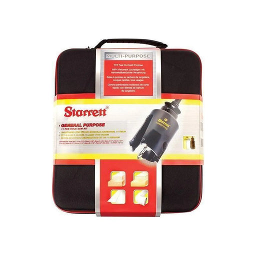 Starrett KMP11021 TCT General Purpose Holesaw Kit, 13 Piece