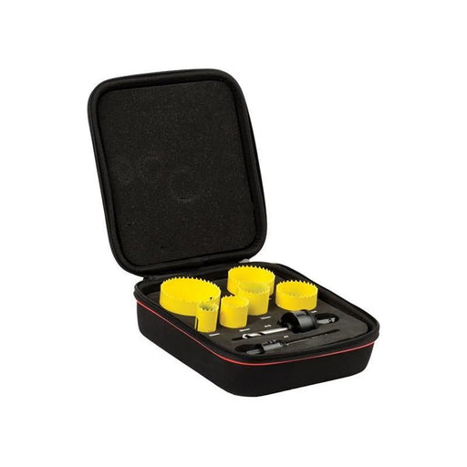 Starrett KFC06023 Fast Cut Bi-Metal General Purpose Holesaw Kit, 8 Piece