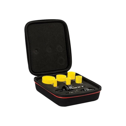 Starrett KFC06021 Fast Cut Bi-Metal Electrician's Holesaw Kit, 8 Piece