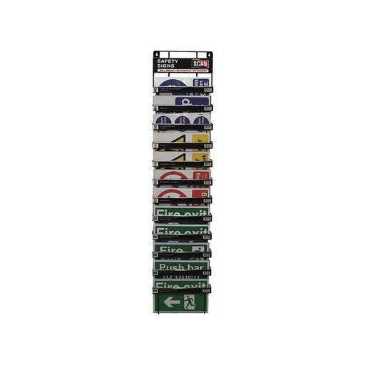 Scan Signs Display - 60 Signs (12 Tier Stand)