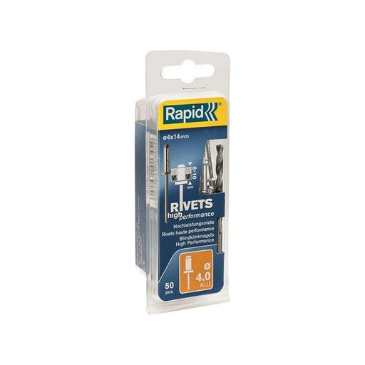 Rapid High Performance Rivets 4 x 14mm Blister of 50