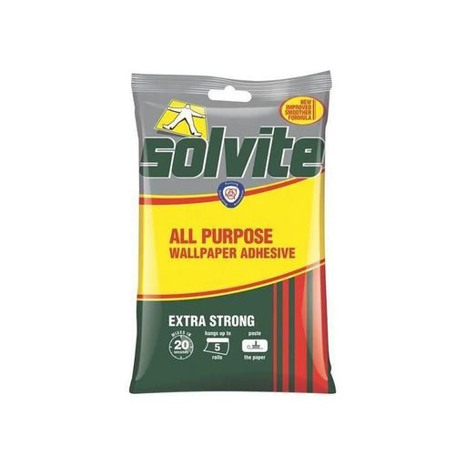 Solvite All Purpose Extra Strong Wallpaper Paste - 5 Roll Sachet