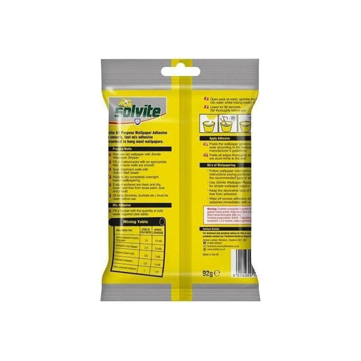 Solvite All Purpose Extra Strong Wallpaper Paste - 5 Roll Sachet