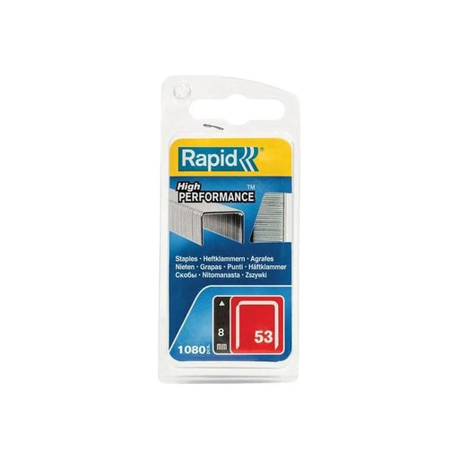 Rapid 53/8B 8mm Galvanised Staples (Pack 1080)