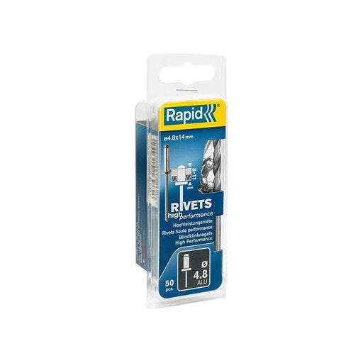 Rapid High Performance Rivets 4.8 x 14mm Blister of 50