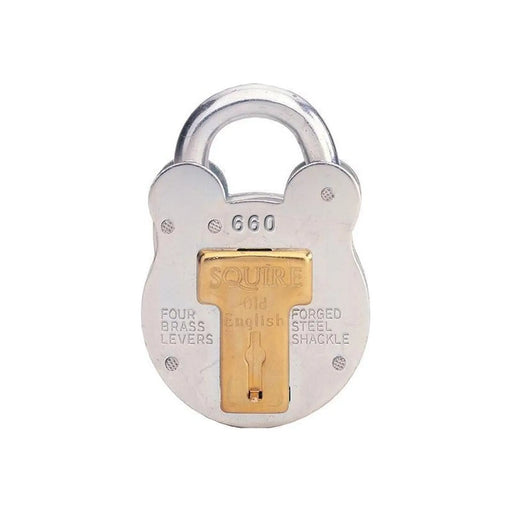Squire 660KA Old English Padlock with Steel Case 64mm Keyed