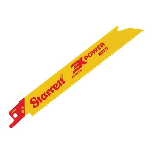 Starrett B6105-5 Bi-Metal Reciprocating Blade, Straight 152mm 10 TPI (Pack 5)