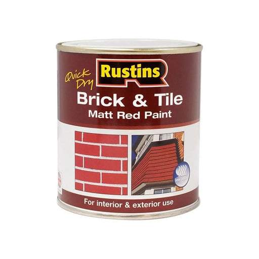 Rustins Quick Dry Brick & Tile Paint Matt Red 1 litre