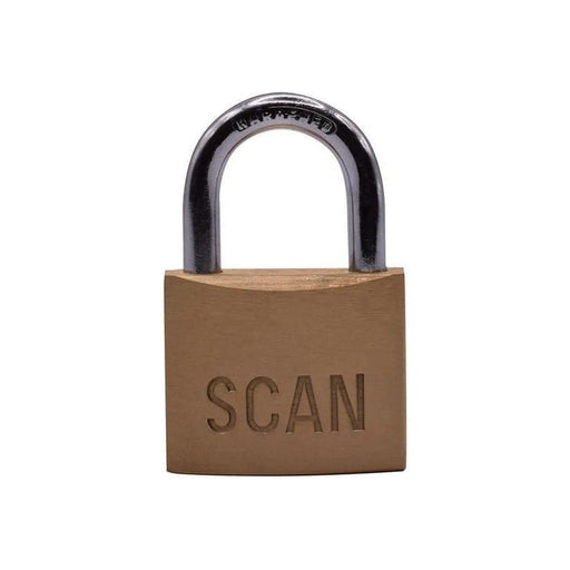 Scan Brass Padlock 40mm