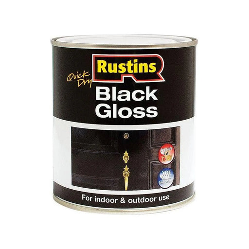Rustins Quick Dry Black Gloss 500ml