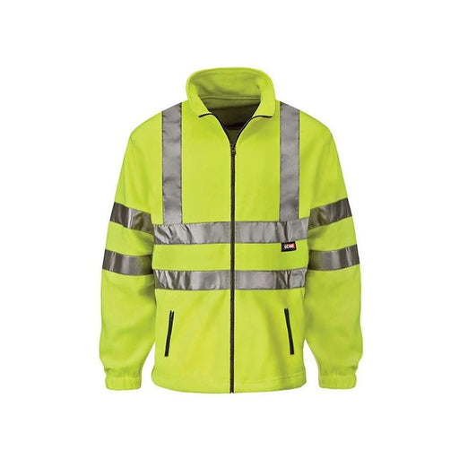 Scan Hi-Vis Yellow Full Zip Fleece - XXL (50in)