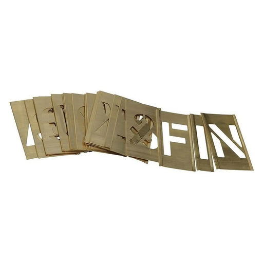 Stencils Set of Brass Interlocking Stencils - Figures 1in