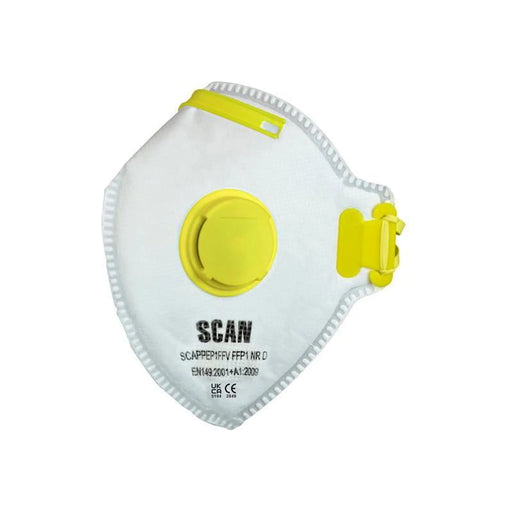 Scan Fold Flat Valved Disposable Mask FFP1 (Pack of 10)