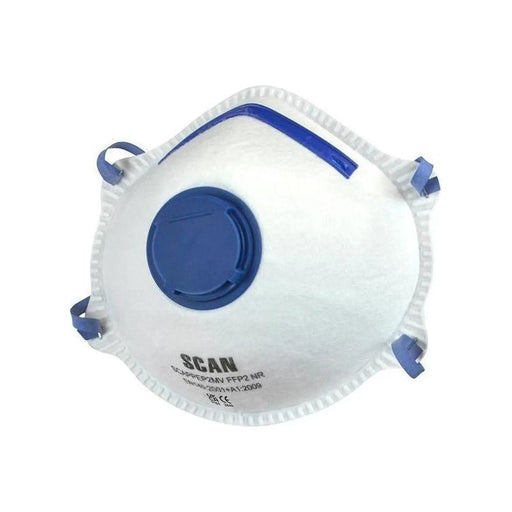 Scan Moulded Disposable Mask Valved FFP2 Protection (Pack 3)