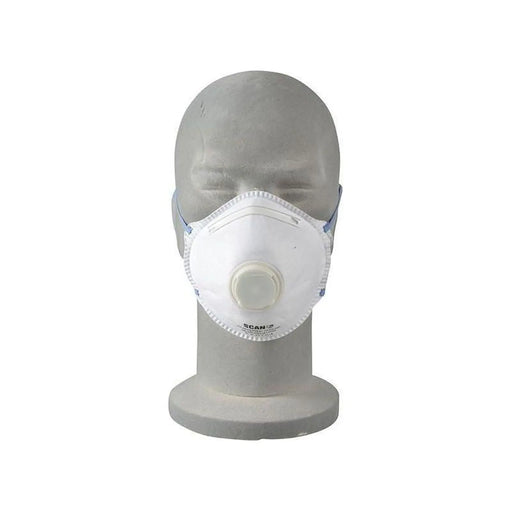 Scan Moulded Disposable Mask Valved FFP2 Protection (Pack 3)