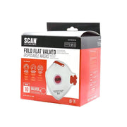 Scan Fold Flat Disposable Valved Disposable Mask FFP3 Protection (Pack 10)