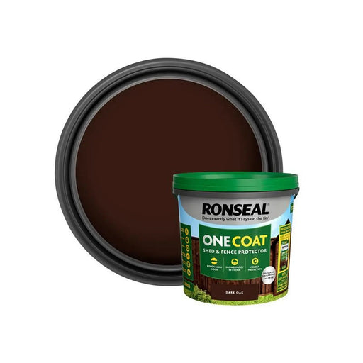 Ronseal One Coat Shed & Fence Protection Charcoal Grey 5 litre