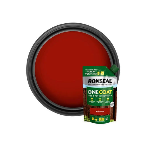 Ronseal One Coat Shed & Fence Refill Pouch Red Cedar 950ml