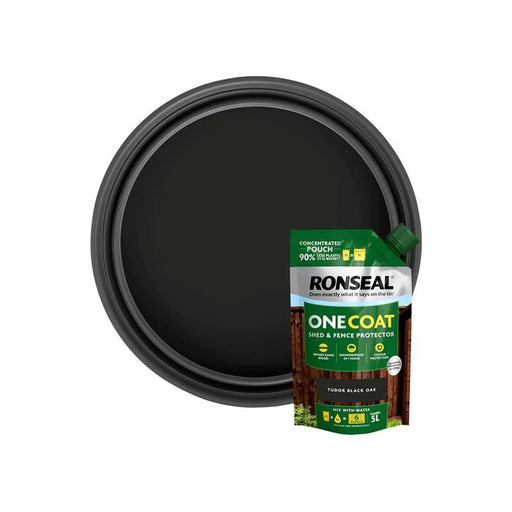 Ronseal One Coat Shed & Fence Refill Pouch Tudor Black 950ml