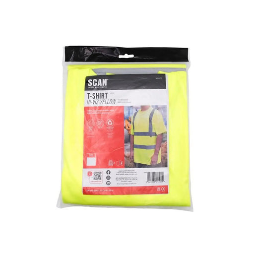 Scan Hi-Vis T-Shirt Yellow - XXL (50in)