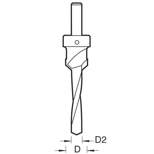 Trend 6200/10TC - Adjustable countersink 5/8 inch diameter