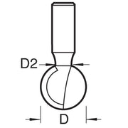 Trend 35/20X1/2TC - Ball groover cutter
