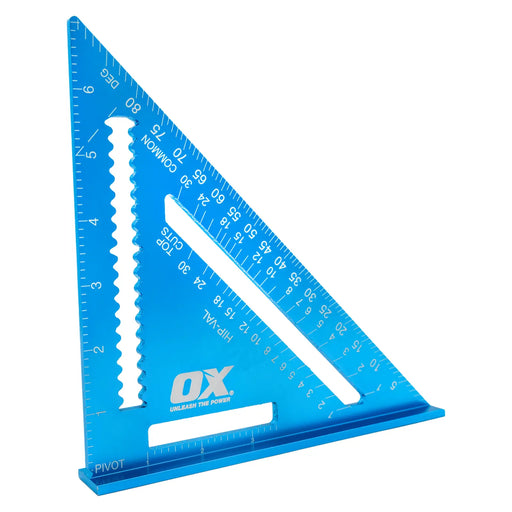 OX Tools OX Pro Aluminium Metric Rafters Square – 180mm