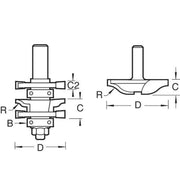 Trend CR/PDS1X1/2TC - Panel door set ogee