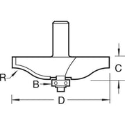 Trend C169X1/2TC - Bearing guided ogee panel 17.5mm radius