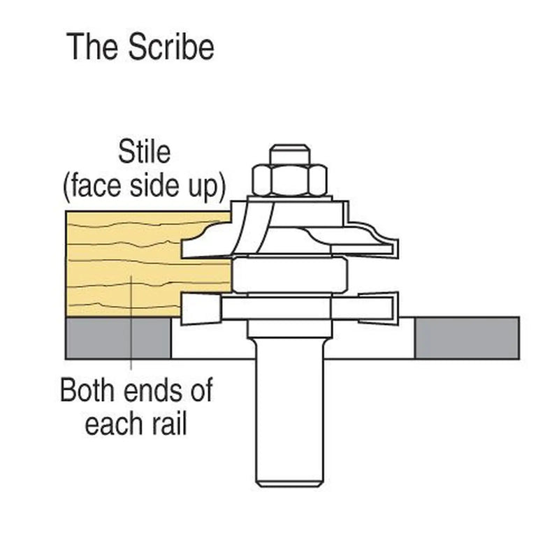 Trend C156X1/2TC - Profile scriber flat classic set