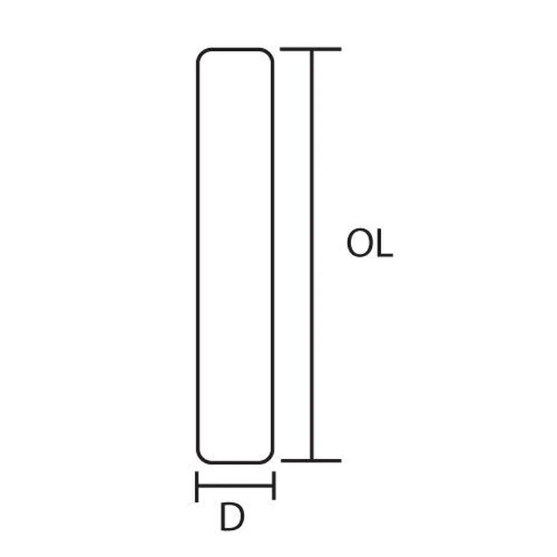 Trend WP-LOCK/T/279 - Lock Template 30mm x 60.5mm faceplate