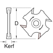 Trend 34/5TC - Slotter 9.5mm kerf M12mm bore