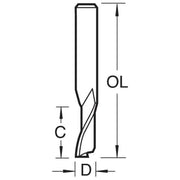 Trend 50/05X1/4HSSE - Aluminium cutter 5mm diameter