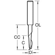 Trend 50/17X8MMHSSE - Helical plunge cutter 5mm diameter