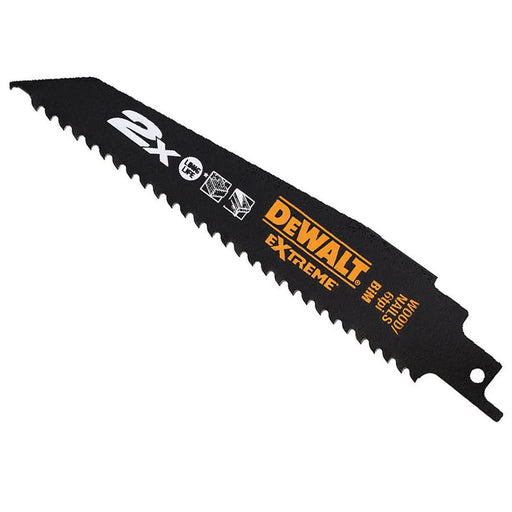 DEWALT Power Tools 2X Life Wood & Nail Reciprocating Blade 228mm x 6 TPI (Pack 5)