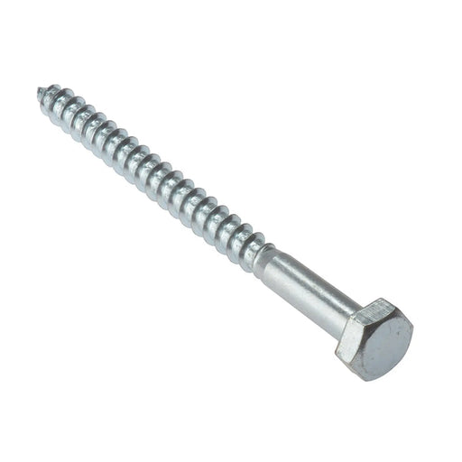 ForgeFix Coach Screw Hexagon Head Single Thread ZP M8 x 200mm Bag 10